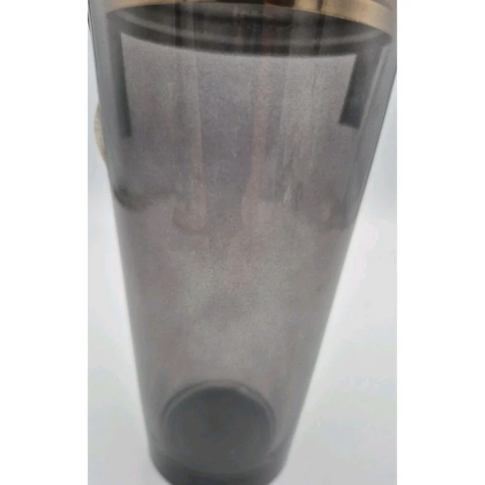 Brooklyn Steel Co Glass W/metal Top Cocktail Shaker  - Glass Pre-owned Never Usd
